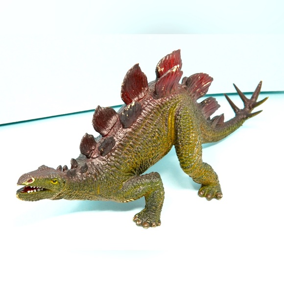 Vintage 1980’s Dinosaur Stegosaurus RARE Toys Jumbo Large Plastic Figure Dino - Picture 5 of 14